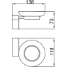 Мыльница-блюдце FRAP F30602-9